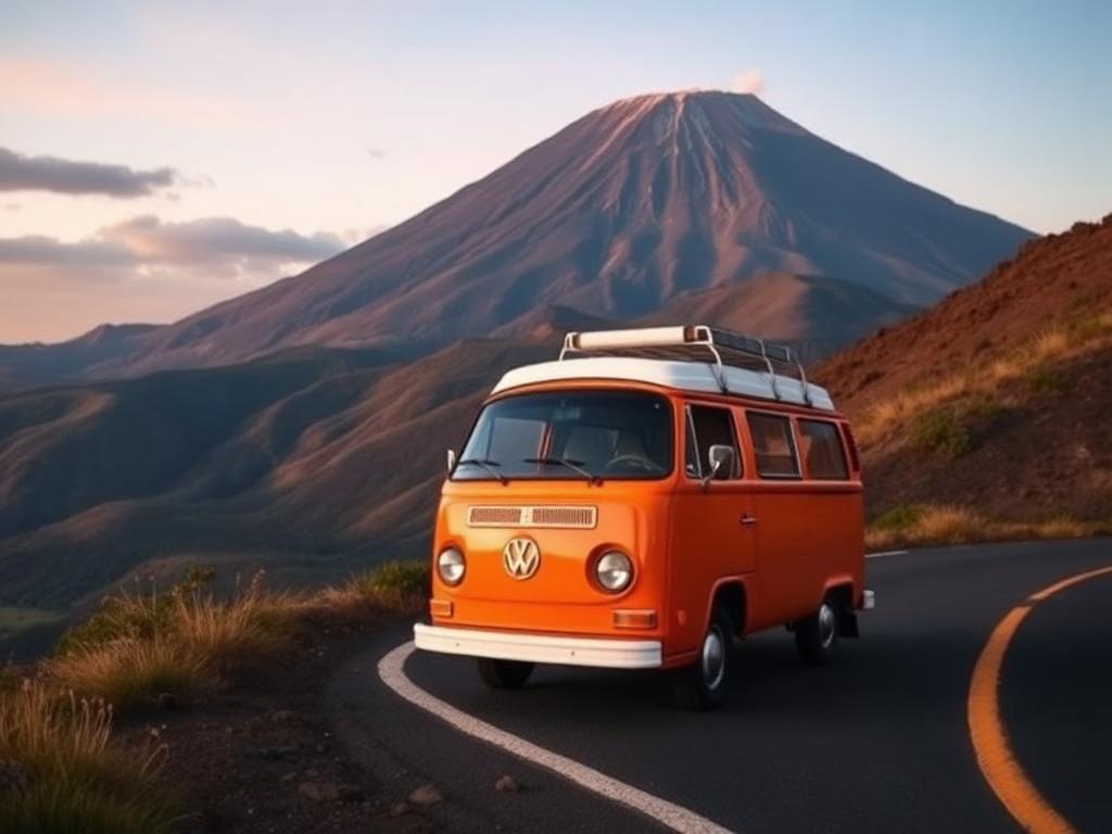 Stellplatz mit Aussicht des Ford Transit auf Teneriffa (El Médano)